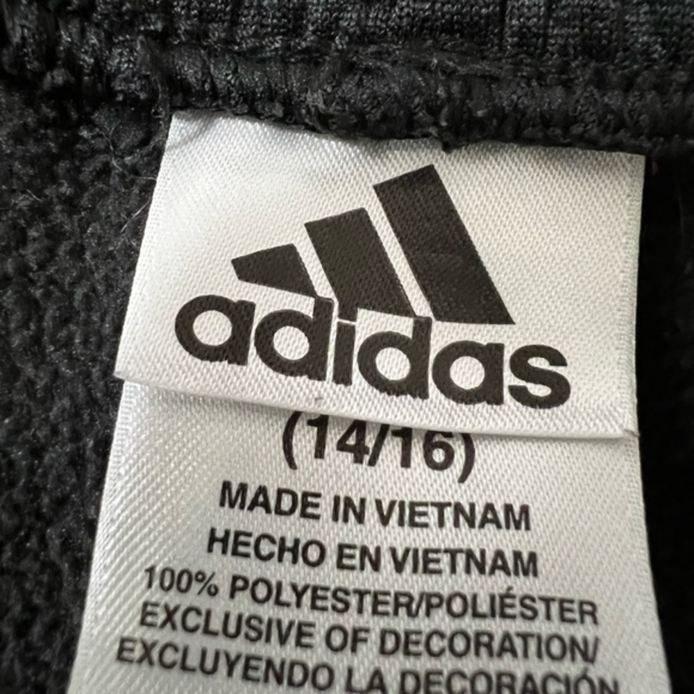 Adidas Boys Black Joggers Size Large 14/16 - Picture 6 of 6